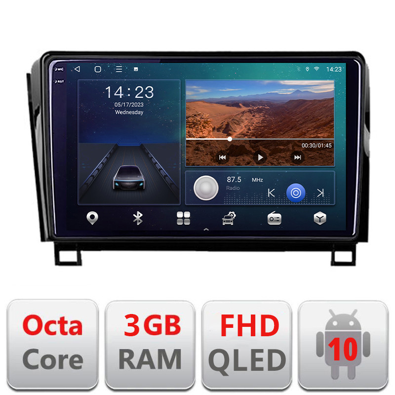 27626.jpg Navigatie dedicata Toyota sequoia intre anii 2008-2017 Android Ecran QLED octa core 3+32 carplay android auto KIT-sequoia+EDT-E310V3 - imagine 1