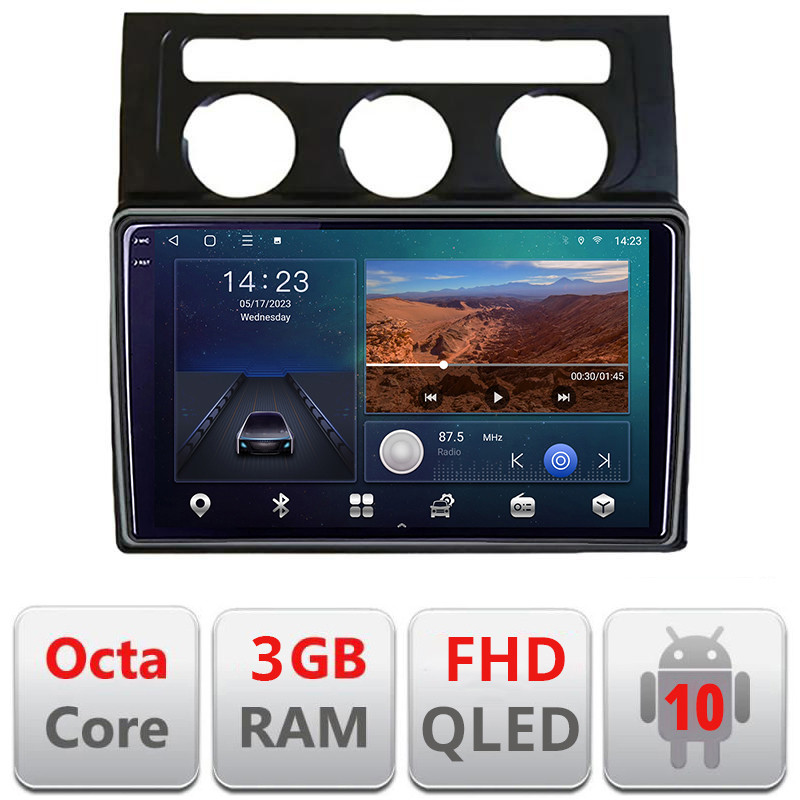 27675.jpg Navigatie dedicata VW Touran 2003-2009 clima automata B-touran2 Android Ecran QLED octa core 3+32 carplay android auto kit-touran2+EDT-E310V3 - imagine 1