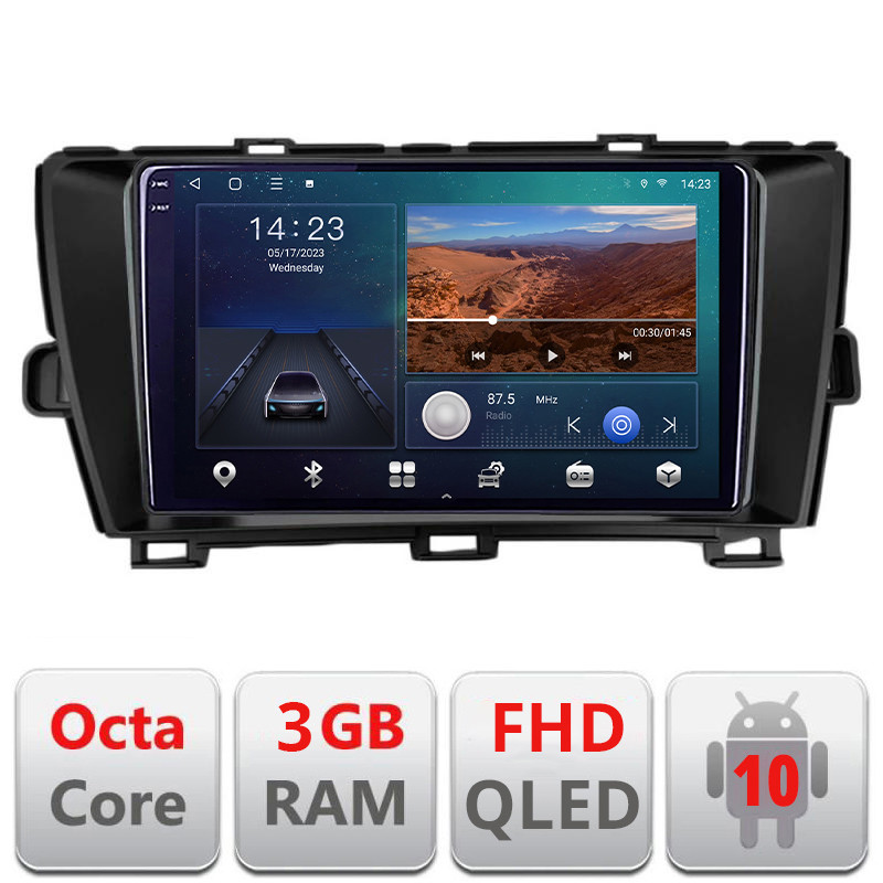 27693.jpg Navigatie dedicata Toyota Prius 2009-2014 B-TY39 Android Ecran QLED octa core 3+32 carplay android auto KIT-TY39+EDT-E309V3 - imagine 1