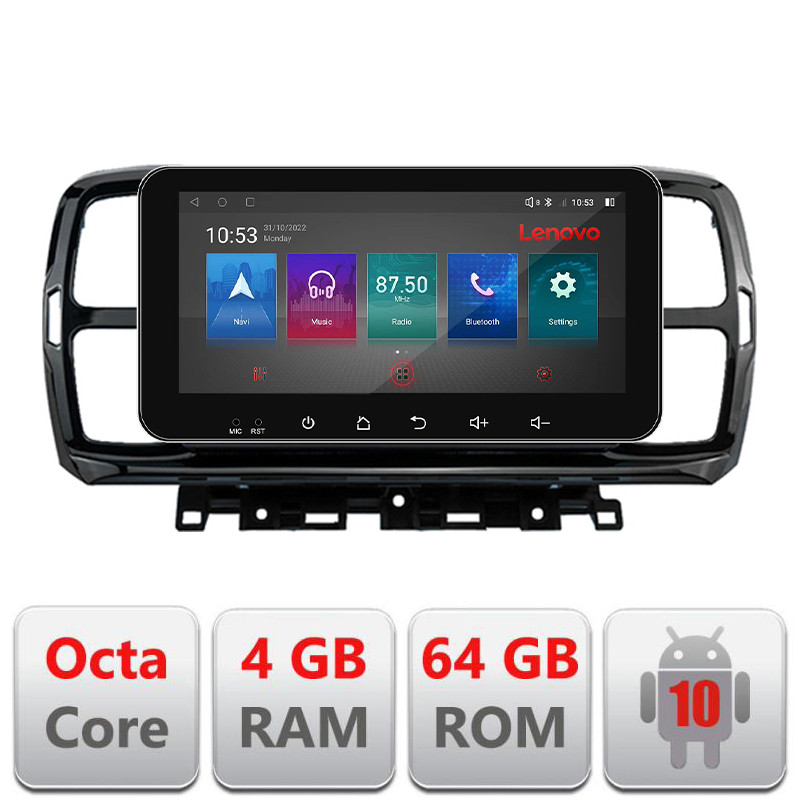 27754.jpg Navigatie dedicata Citroen C5 Aircross Android radio gps internet Lenovo Octa Core 4+64 LTE ecran de 10.33' wide Kit-aircross+EDT-E511-pro - imagine 1