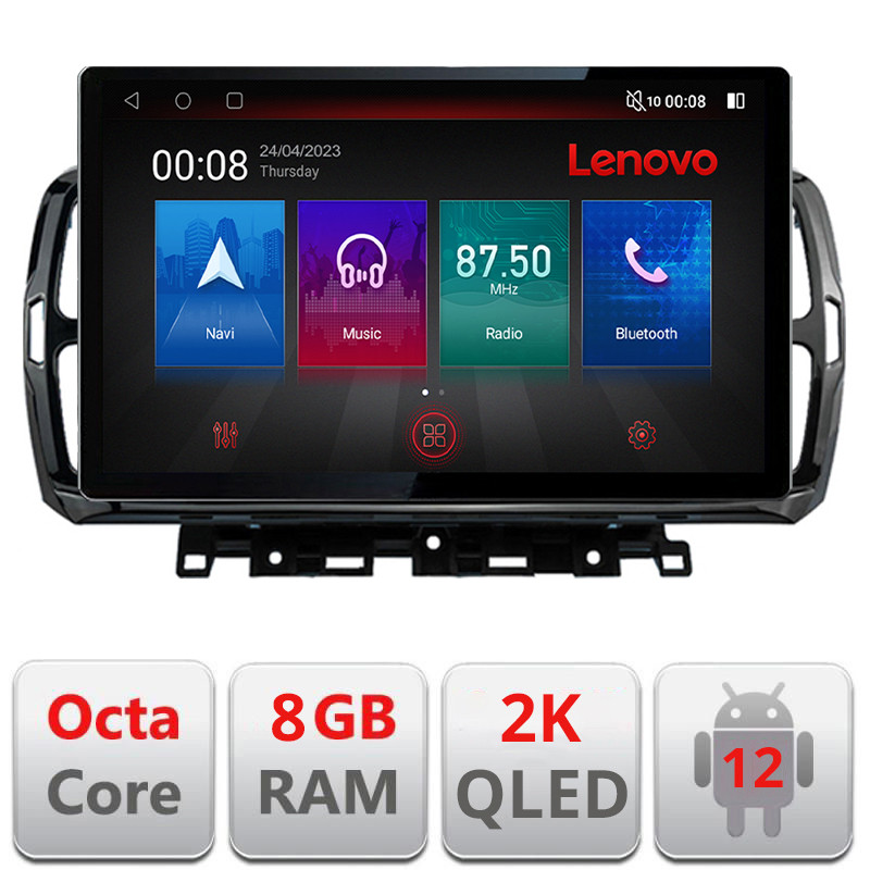 27756.jpg Navigatie dedicata Lenovo Citroen C5 Aircross, Ecran 2K QLED 13",Octacore,8Gb RAM,128Gb Hdd,4G,360,DSP,Carplay,Bluetooth E513-pro - imagine 1