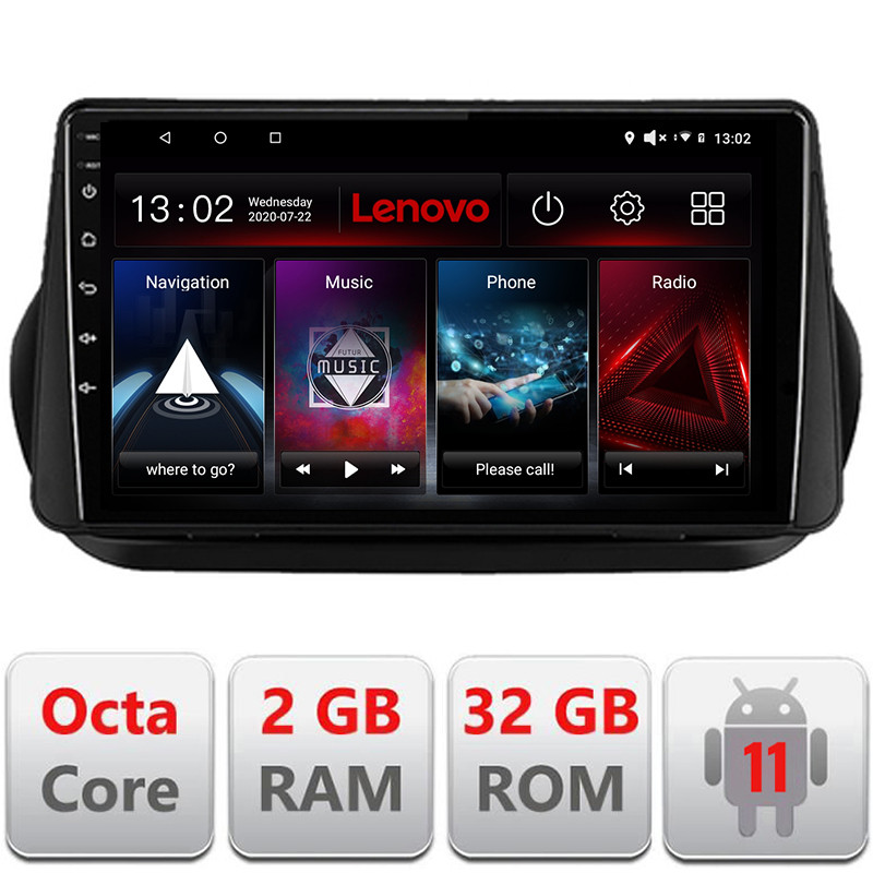 27774.jpg Navigatie dedicata Peugeot Bipper, Citroen Nemo, Fiat Qubo 2008-2017 Android radio gps internet Lenovo Octa Core 2+32 Kit-bipper+EDT-E510-lite - imagine 1