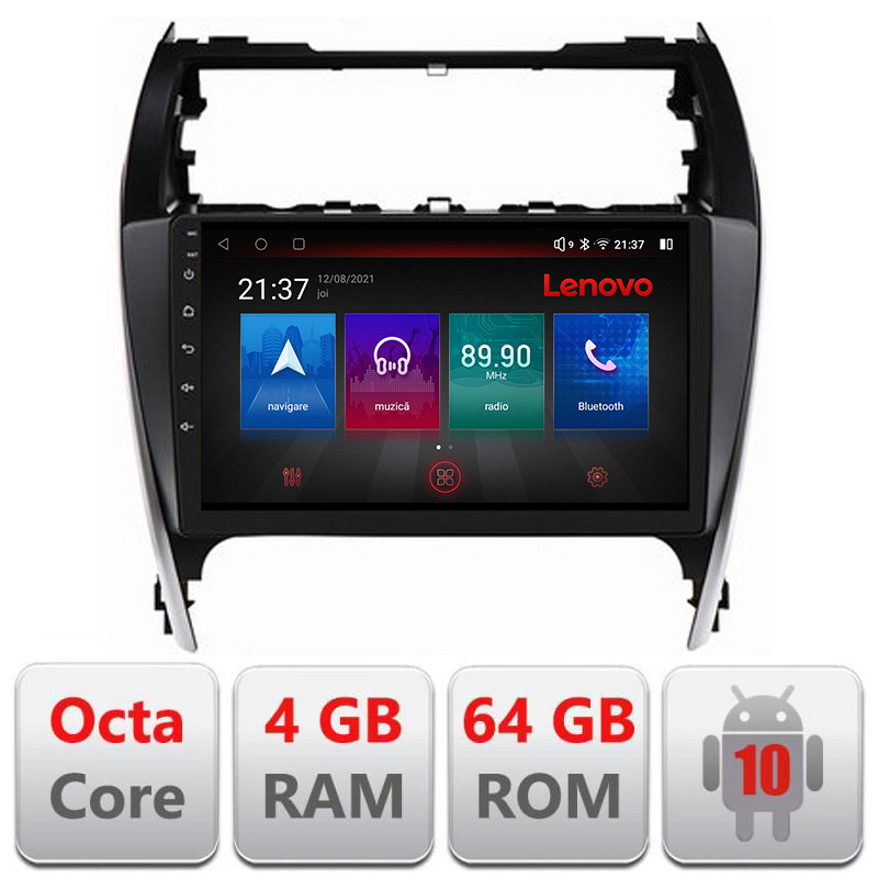 27802.jpg Navigatie dedicata Toyota Camry 2012-2018 Android radio gps internet Lenovo Octa Core 4+64 LTE Kit-camry12+EDT-E510-PRO - imagine 1