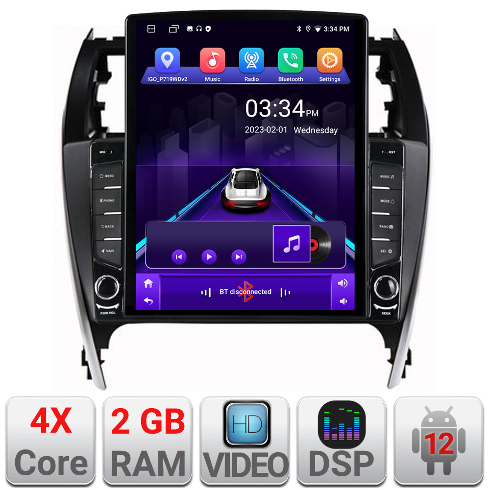 27812.jpg Navigatie dedicata Toyota Camry 2012-2018 Android radio gps internet quad core 2+32 ecran vertical 9.7" Kit-camry12+EDT-E708 - imagine 1