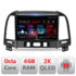 Navigatie dedicata Lenovo Hyundai Santa Fe 2006-2012 L-008, Octacore, 4Gb RAM, 64Gb Hdd, 4G, QLED 2K, DSP, Carplay, Bluetooth
