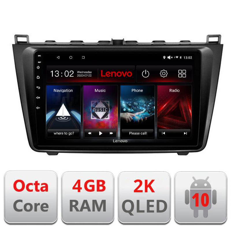 28046.jpg Navigatie dedicata Lenovo Mazda 6 L-012, Octacore, 4Gb RAM, 64Gb Hdd, 4G, QLED 2K, DSP, Carplay, Bluetooth - imagine 1