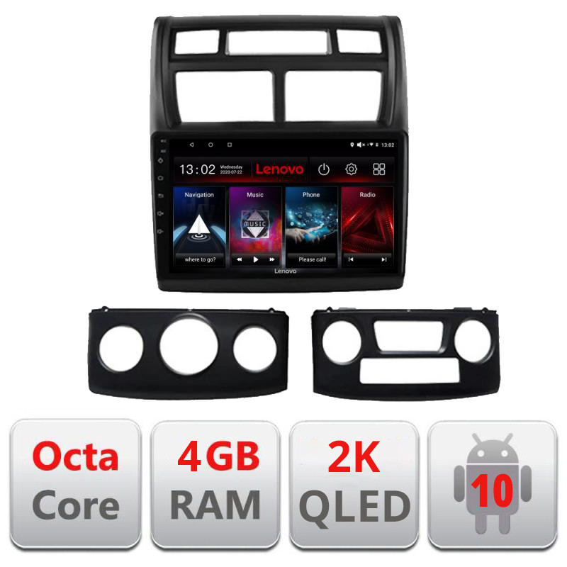 28054.jpg Navigatie dedicata Lenovo Kia Sportage 2007-2013 L-023, Octacore, 4Gb RAM, 64Gb Hdd, 4G, QLED 2K, DSP, Carplay, Bluetooth - imagine 1