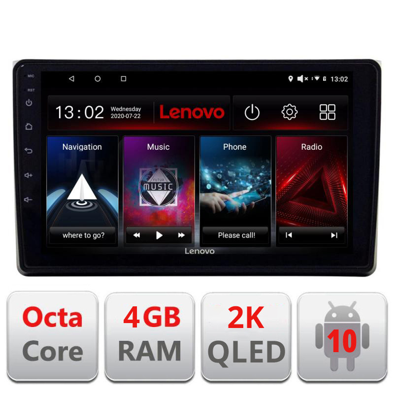 28074.jpg Navigatie dedicata Lenovo Audi A4 B6 L-050, Octacore, 4Gb RAM, 64Gb Hdd, 4G, QLED 2K, DSP, Carplay, Bluetooth - imagine 1