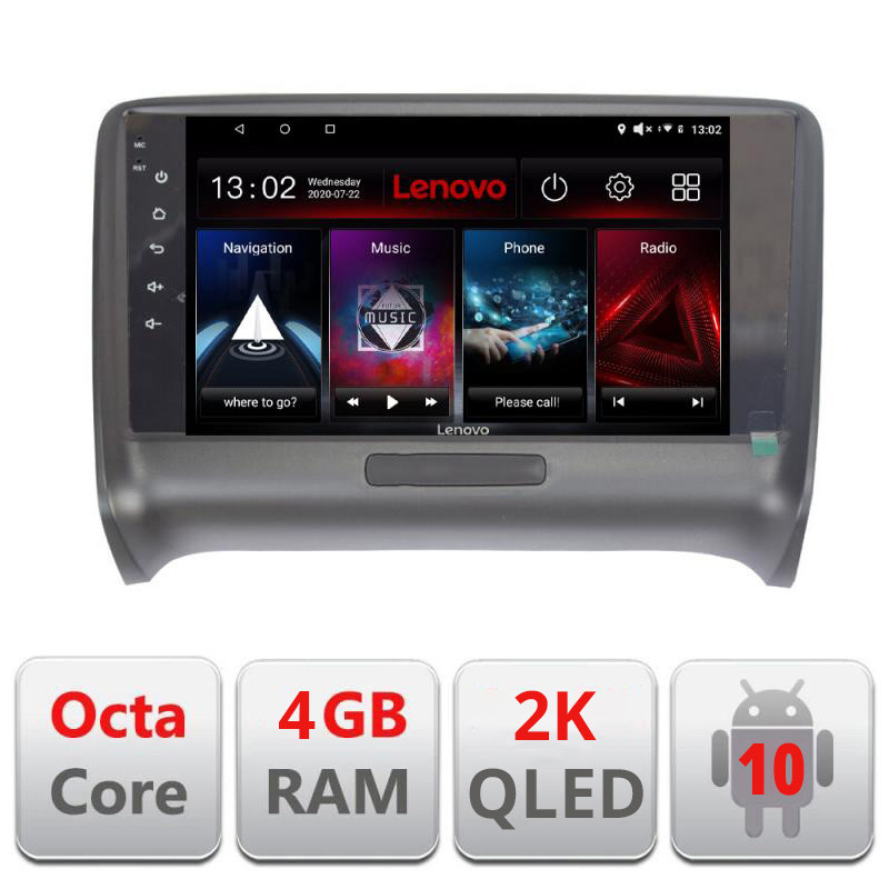 28092.jpg Navigatie dedicata Lenovo Audi TT 2004-2011 L-078, Octacore, 4Gb RAM, 64Gb Hdd, 4G, QLED 2K, DSP, Carplay, Bluetooth - imagine 1