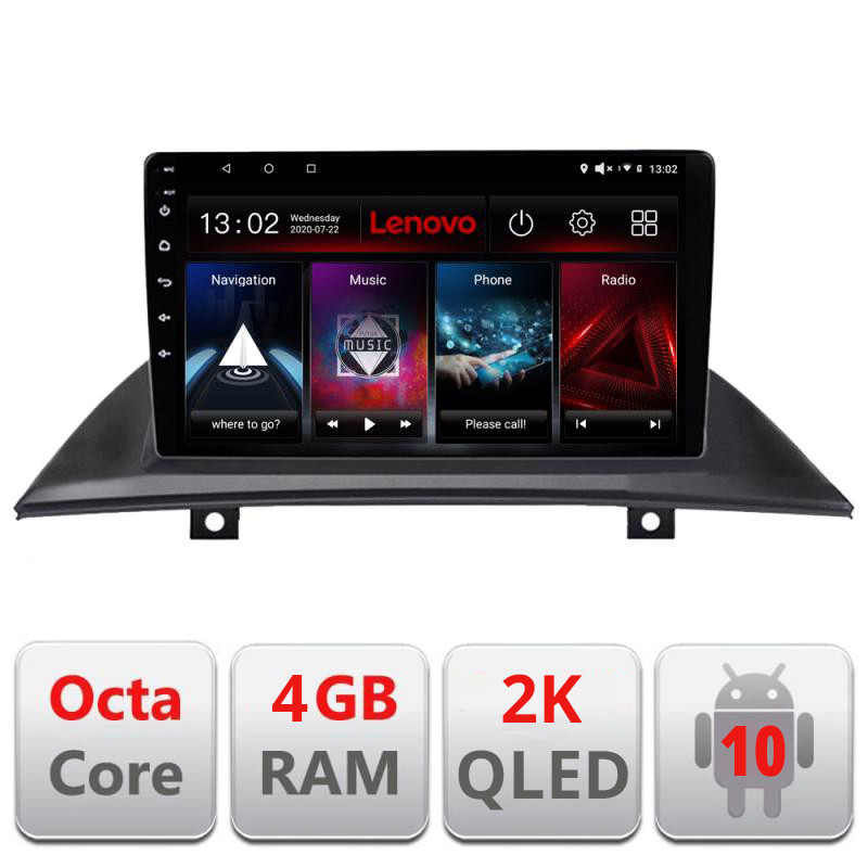 28096.jpg Navigatie dedicata Lenovo BMW X3 2004-2012 L-083 , Octacore, 4Gb RAM, 64Gb Hdd, 4G, QLED 2K, DSP, Carplay, Bluetooth - imagine 1