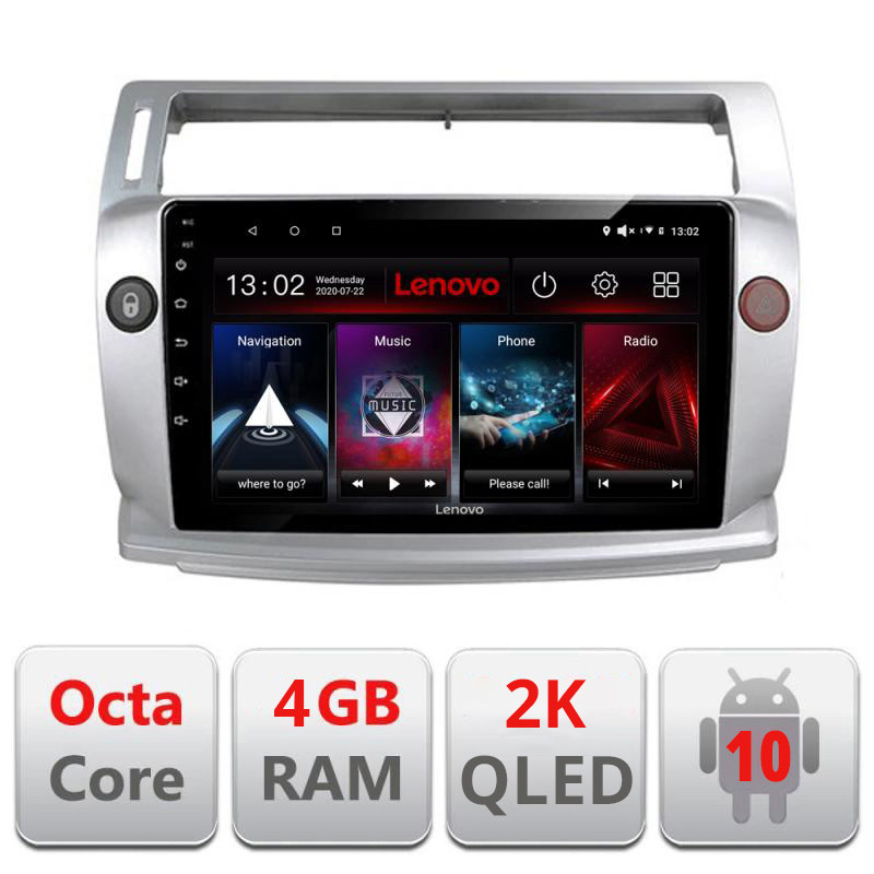 28098.jpg Navigatie dedicata Lenovo Citroen C4 L-088, Octacore, 4Gb RAM, 64Gb Hdd, 4G, QLED 2K, DSP, Carplay, Bluetooth - imagine 1