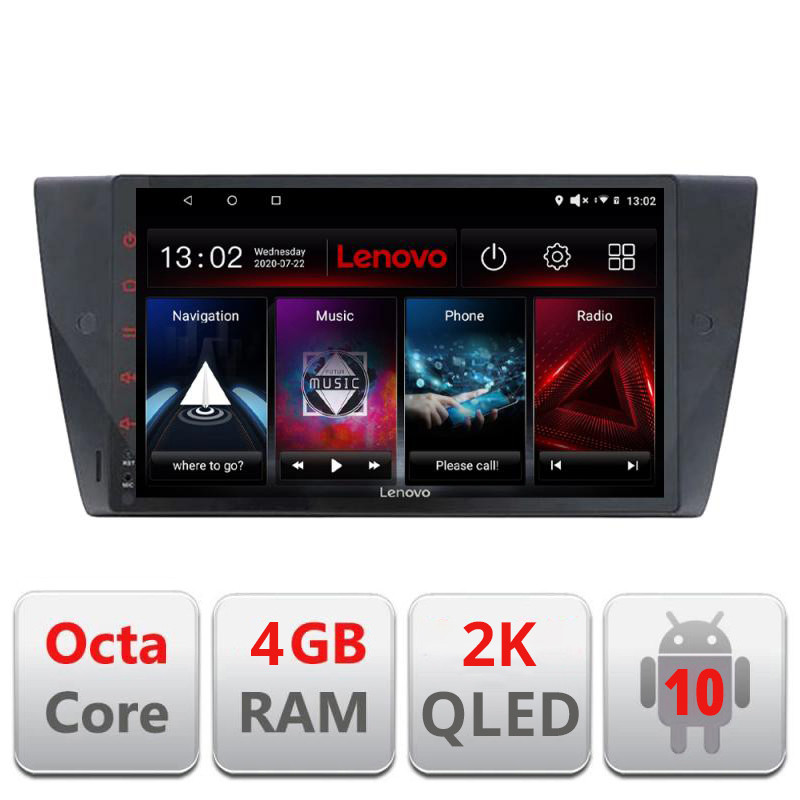 28110.jpg Navigatie dedicata Lenovo BMW Seria 3 E90 L-095, Octacore, 4Gb RAM, 64Gb Hdd, 4G, QLED 2K, DSP, Carplay, Bluetooth - imagine 1