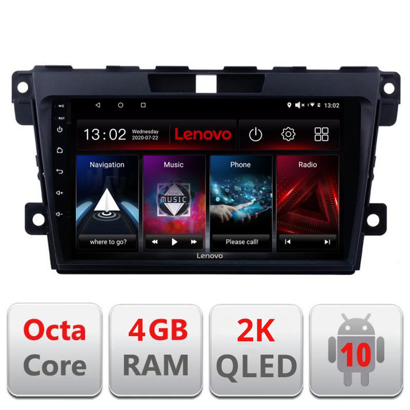 28112.jpg Navigatie dedicata Lenovo Mazda CX-7 2009 L-097, Octacore, 4Gb RAM, 64Gb Hdd, 4G, QLED 2K, DSP, Carplay, Bluetooth - imagine 1