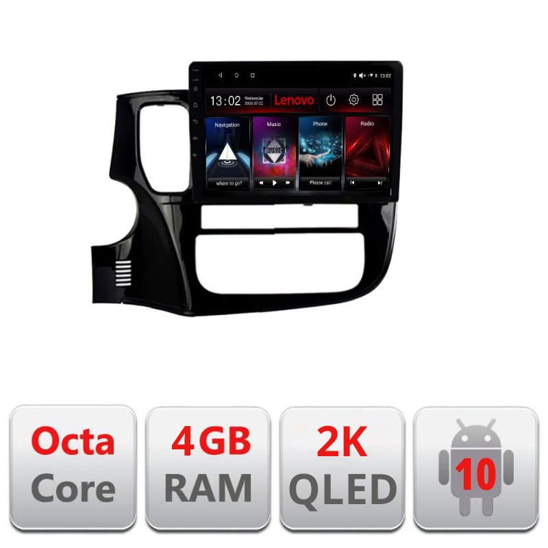 28142.jpg Navigatie dedicata Lenovo Mitsubishi Outlander 2014- L-1230, Octacore, 4Gb RAM, 64Gb Hdd, 4G, QLED 2K, DSP, Carplay, Bluetooth - imagine 1