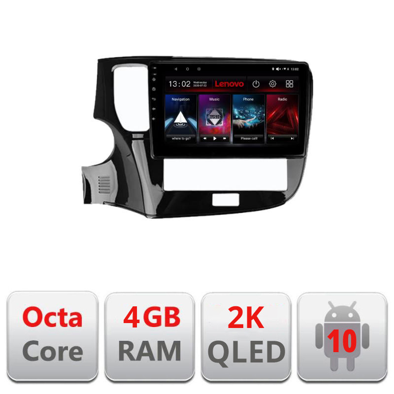 28144.jpg Navigatie dedicata Lenovo Mitsubishi Oultander 2020- L-1230-20, Octacore, 4Gb RAM, 64Gb Hdd, 4G, QLED 2K, DSP, Carplay, Bluetooth - imagine 1