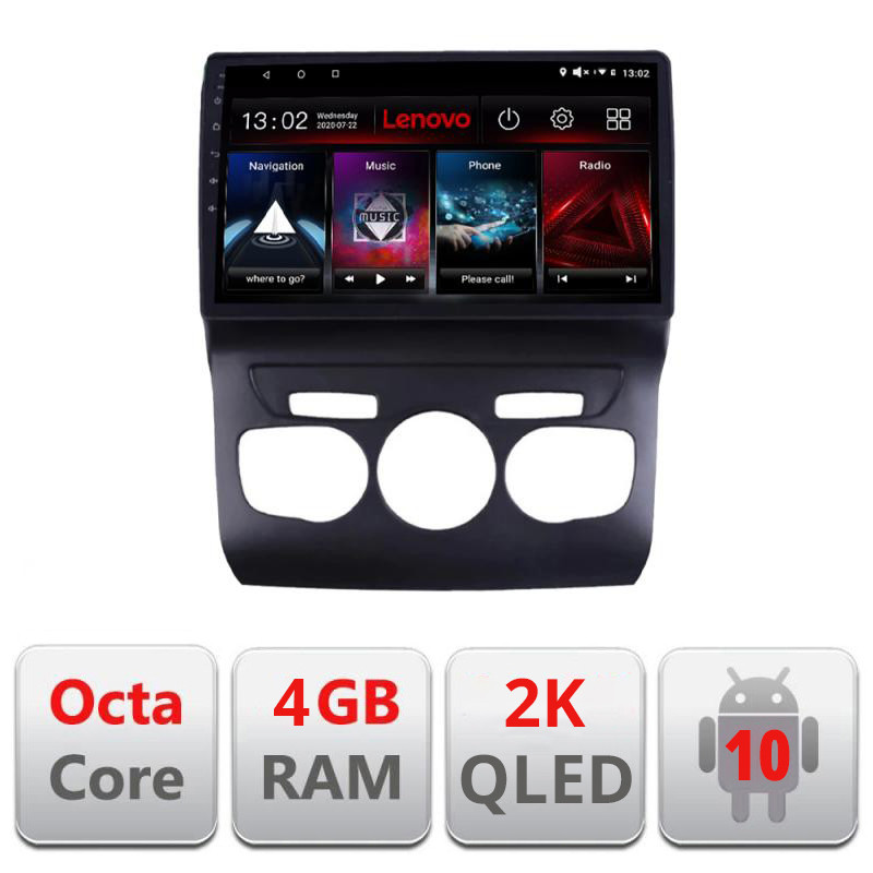 28218.jpg Navigatie dedicata Lenovo Citroen C4 2011-2016 L-241, Octacore, 4Gb RAM, 64Gb Hdd, 4G, QLED 2K, DSP, Carplay, Bluetooth - imagine 1