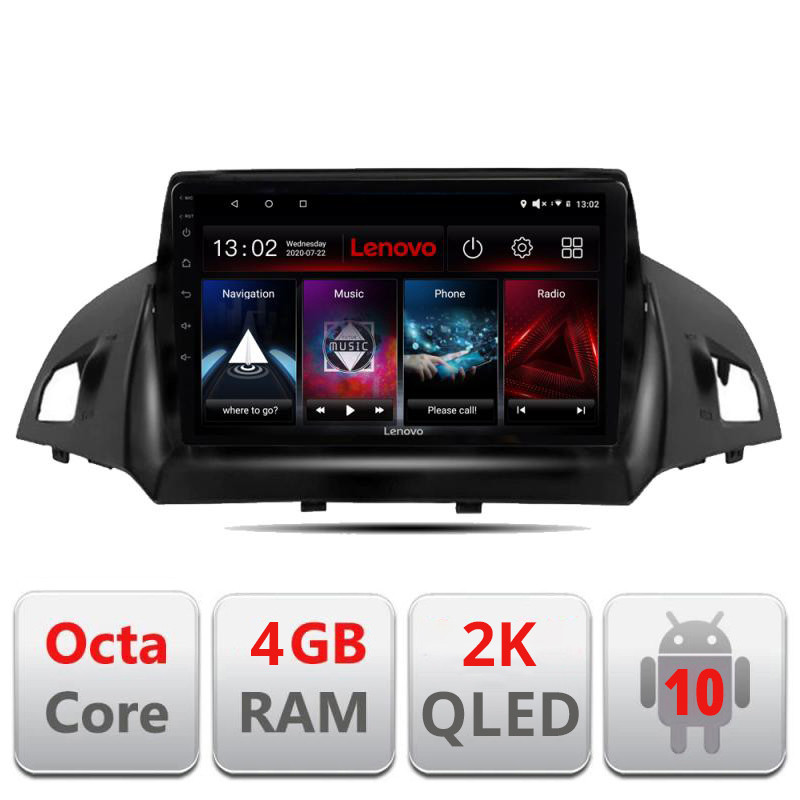 28270.jpg Navigatie dedicata Lenovo Ford Kuga 2013-2017 L-362, Octacore, 4Gb RAM, 64Gb Hdd, 4G, QLED 2K, DSP, Carplay, Bluetooth - imagine 1
