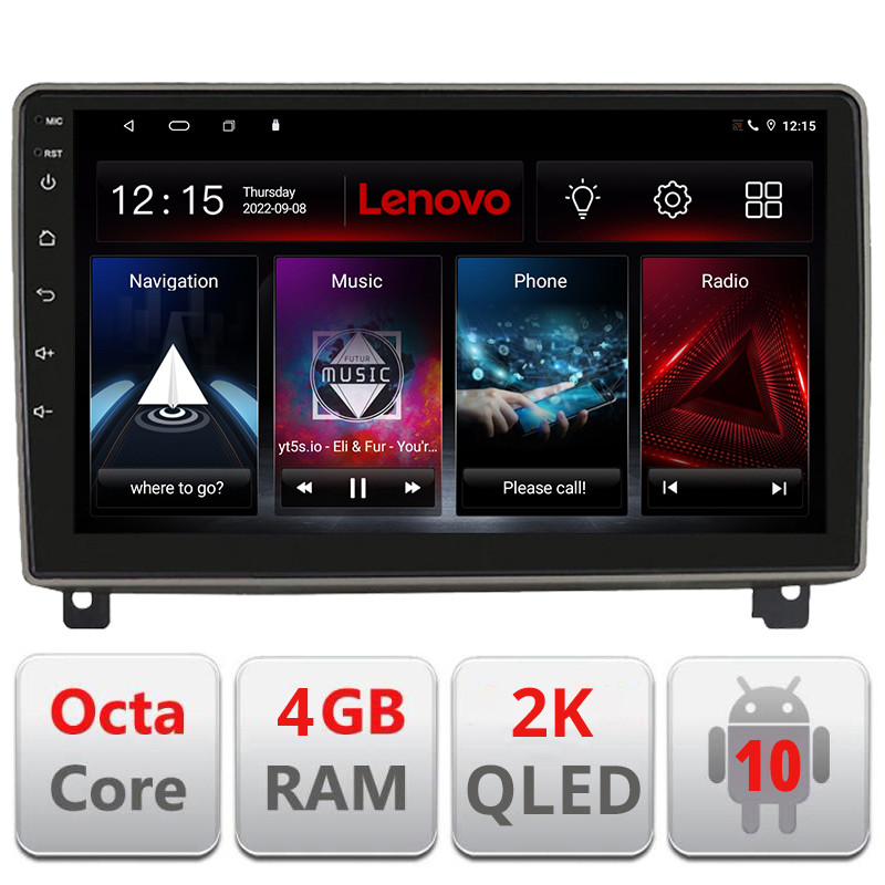 28282.jpg Navigatie dedicata Lenovo Peugeot 407 2004-2011, Octacore, 4Gb RAM, 64Gb Hdd, 4G, QLED 2K, DSP, Carplay, Bluetooth - imagine 1