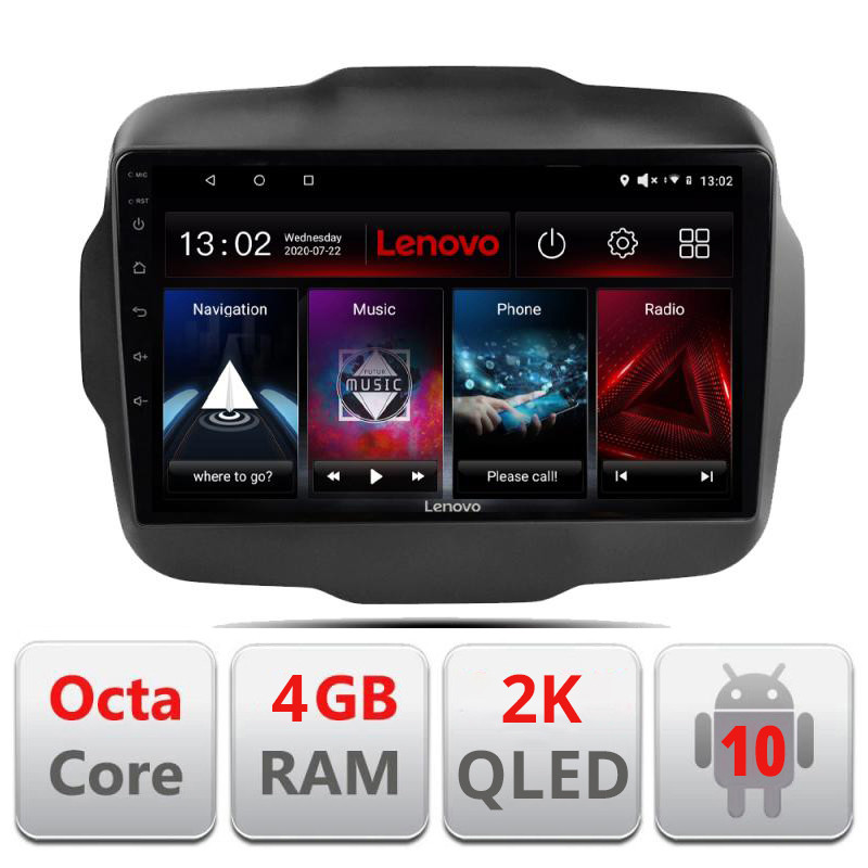 28310.jpg Navigatie dedicata Lenovo Jeep Renegade 2015-2017 L-500, Octacore, 4Gb RAM, 64Gb Hdd, 4G, QLED 2K, DSP, Carplay, Bluetooth - imagine 1