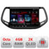Navigatie dedicata Lenovo Jeep Compass 2017 L-732, Octacore, 4Gb RAM, 64Gb Hdd, 4G, QLED 2K, DSP, Carplay, Bluetooth