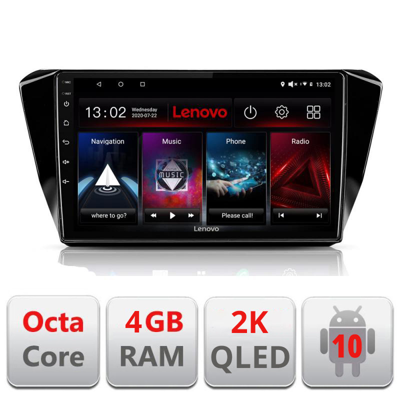 28542.jpg Navigatie dedicata Lenovo Skoda Superb 3 2015-2017 L-932, Octacore, 4Gb RAM, 64Gb Hdd, 4G, QLED 2K, DSP, Carplay, Bluetooth - imagine 1