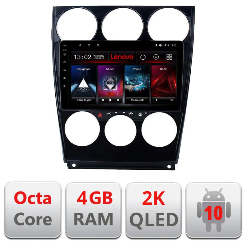 28546.jpg Navigatie dedicata Lenovo Mazda 6 2004-2008 L-944, Octacore, 4Gb RAM, 64Gb Hdd, 4G, QLED 2K, DSP, Carplay, Bluetooth - imagine 1