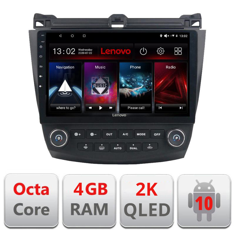 28552.jpg Navigatie dedicata Lenovo Honda Accord 2004-2008 L-ACCORD, Octacore, 4Gb RAM, 64Gb Hdd, 4G, QLED 2K, DSP, Carplay, Bluetooth - imagine 1
