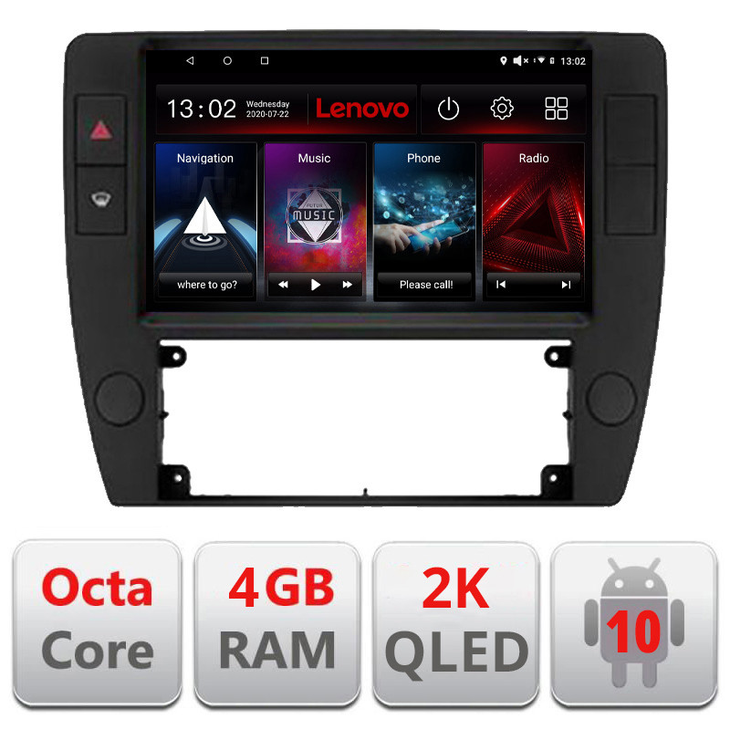 28580.jpg Navigatie dedicata Lenovo Passat B5 1997-2004 Lenovo, Octacore, 4Gb RAM, 64Gb Hdd, 4G, QLED 2K, DSP, Carplay, Bluetooth - imagine 1