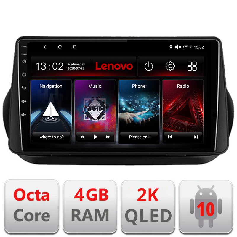 28589.jpg Navigatie dedicata Lenovo Peugeot Bipper, Citroen Nemo, Fiat Qubo 2008-2017 , Octacore, 4Gb RAM, 64Gb Hdd, 4G, QLED 2K, DSP, Carplay, Bluetooth EDT-E510V2-2K - imagine 1