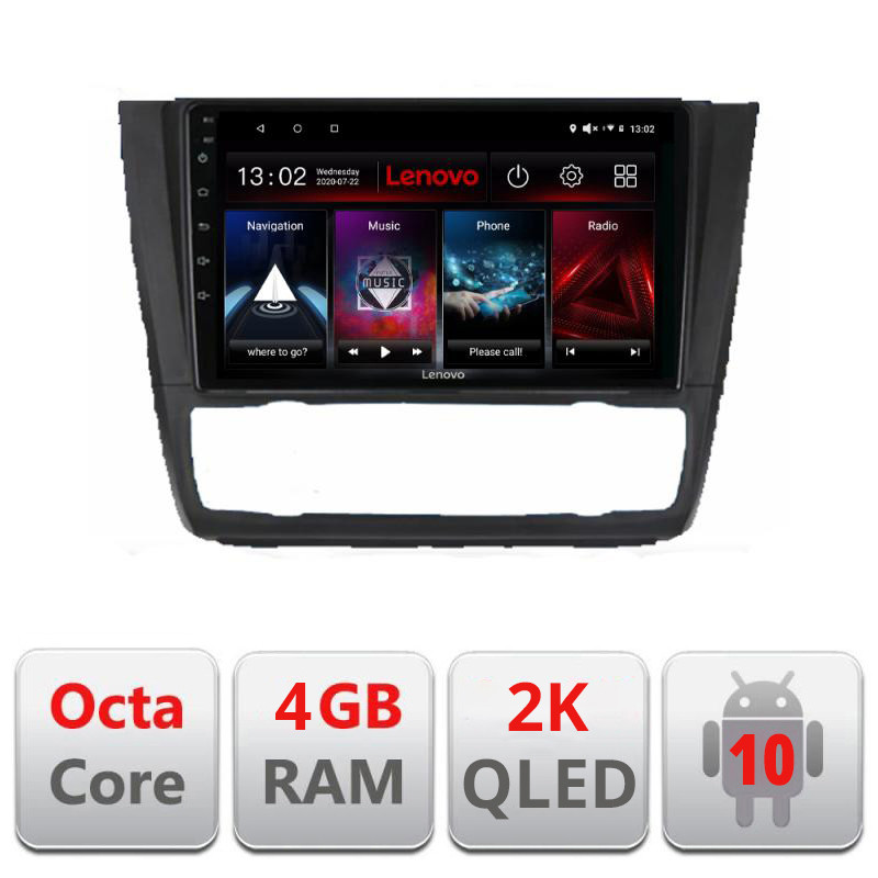 28591.jpg Navigatie dedicata Lenovo BMW Seria 1 E87 L-bmw117, Octacore, 4Gb RAM, 64Gb Hdd, 4G, QLED 2K, DSP, Carplay, Bluetooth - imagine 1
