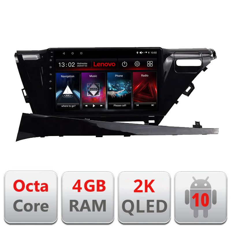 28609.jpg Navigatie dedicata Lenovo Toyota Camry 2017-2021 V1, Octacore, 4Gb RAM, 64Gb Hdd, 4G, QLED 2K, DSP, Carplay, Bluetooth - imagine 1
