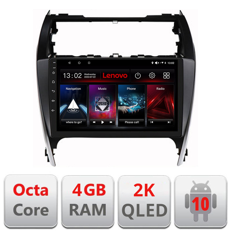 28613.jpg Navigatie dedicata Lenovo Toyota Camry 2012-2018 , Octacore, 4Gb RAM, 64Gb Hdd, 4G, QLED 2K, DSP, Carplay, Bluetooth EDT-E510V2-2K - imagine 1