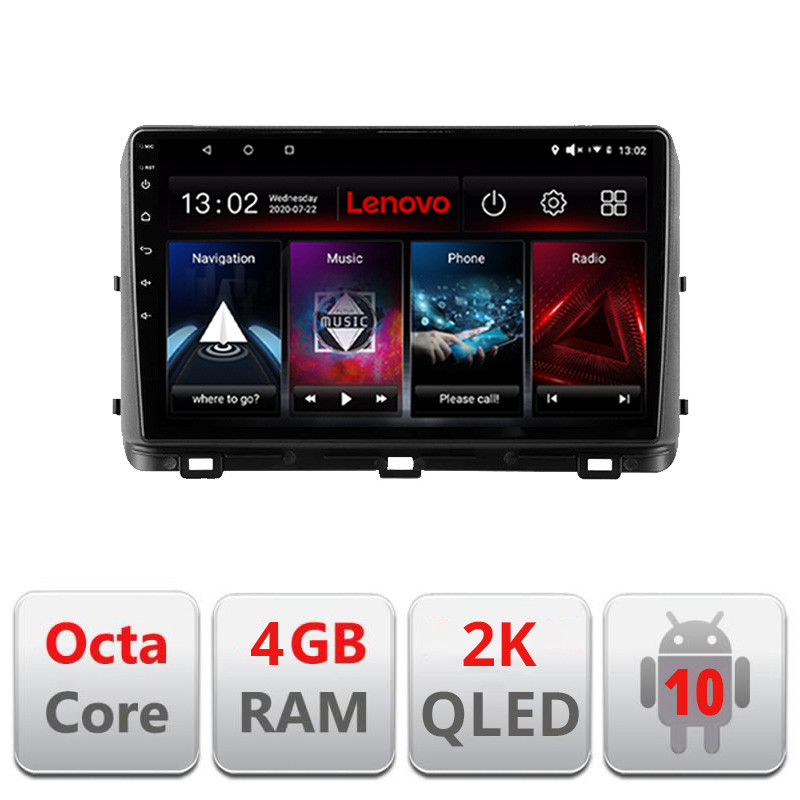 28621.jpg Navigatie dedicata Lenovo Kia Ceed 2020- , Octacore, 4Gb RAM, 64Gb Hdd, 4G, QLED 2K, DSP, Carplay, Bluetooth - imagine 1