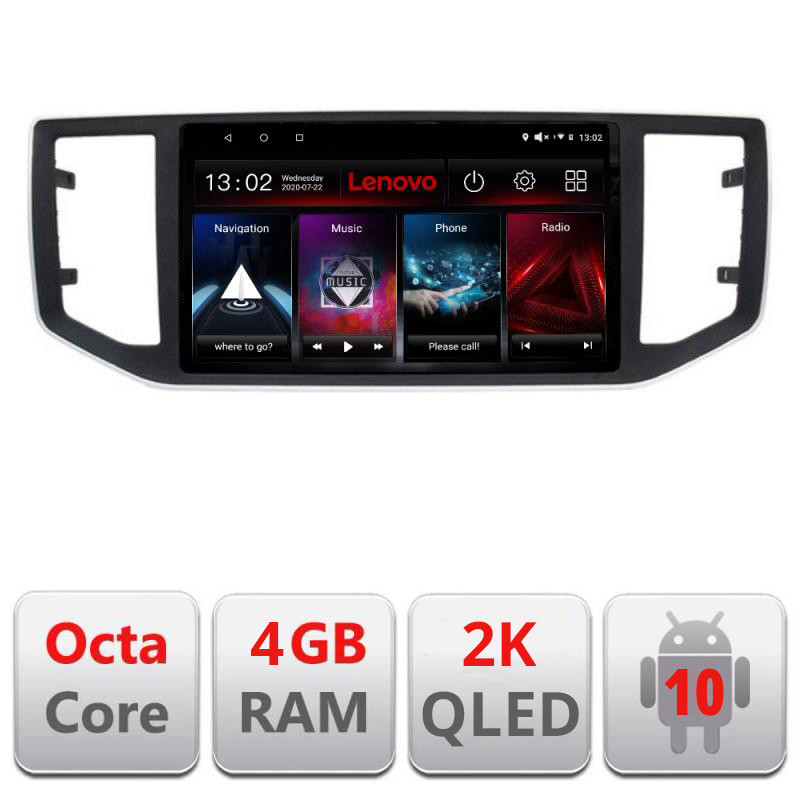 28641.jpg Navigatie dedicata Lenovo vw crafter 2018- L-CRAFTER, Octacore, 4Gb RAM, 64Gb Hdd, 4G, QLED 2K, DSP, Carplay, Bluetooth - imagine 1