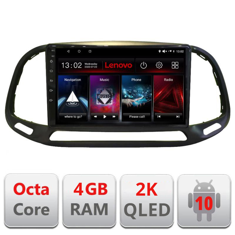 28669.jpg Navigatie dedicata Lenovo Fiat Doblo 2015-2018 L-DOBLO15, Octacore, 4Gb RAM, 64Gb Hdd, 4G, QLED 2K, DSP, Carplay, Bluetooth - imagine 1