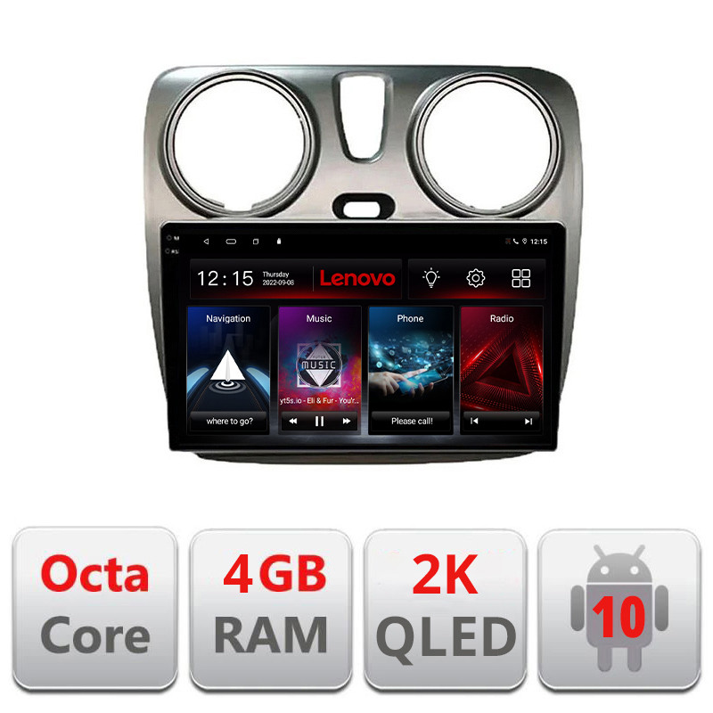 28671.jpg L-dokker Navigatie dedicata Dacia Dokker Lenovo Android radio bluetooth internet DSP 8Core 4 GB ram carplay android auto 360 ki - imagine 1