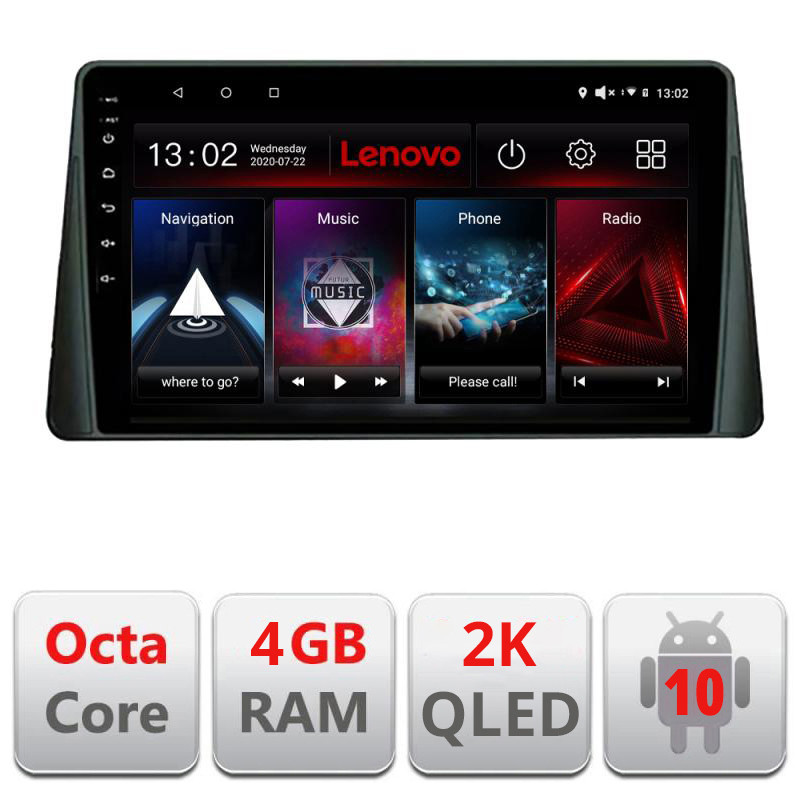 28709-1.jpg Navigatie dedicata Lenovo Ford Focus 4 L-focus4, Octacore, 4Gb RAM, 64Gb Hdd, 4G, QLED 2K, DSP, Carplay, Bluetooth - imagine 1