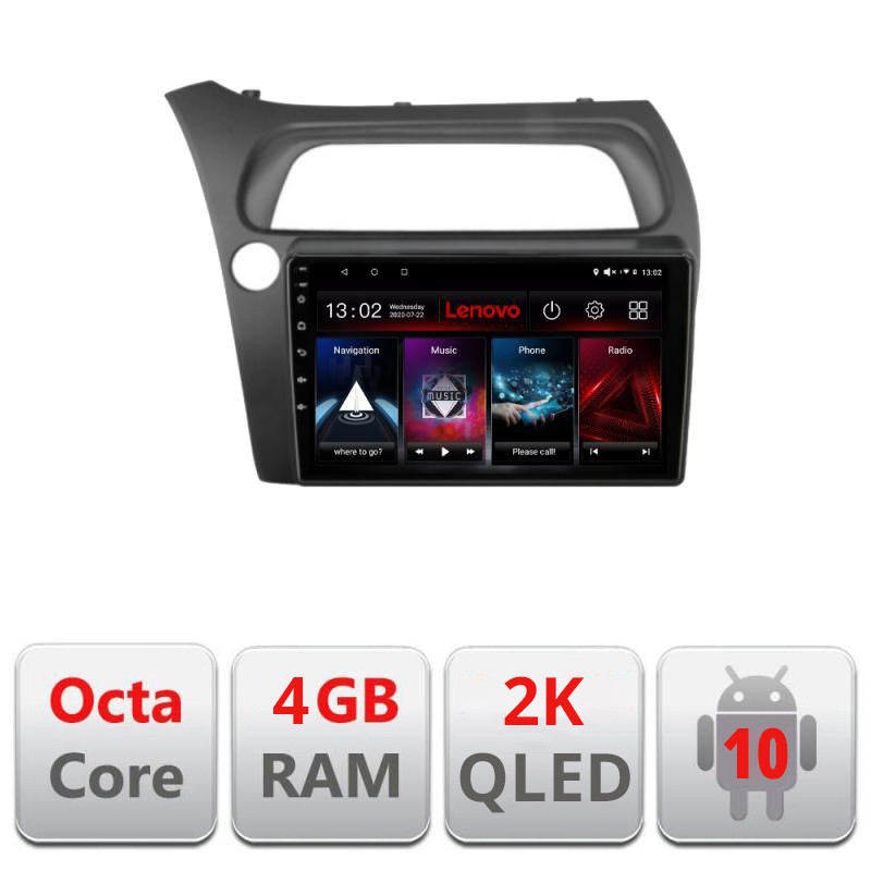 28743.jpg Navigatie dedicata Lenovo Honda Civic Hatchback 2006-2012 L-hatchback, Octacore, 4Gb RAM, 64Gb Hdd, 4G, QLED 2K, DSP, Carplay, Bluetooth - imagine 1