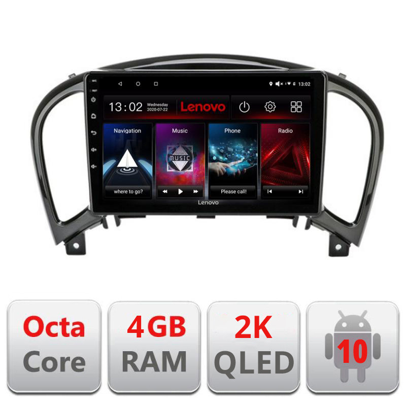 28789.jpg Navigatie dedicata Lenovo Nissan Juke 2010-2015 L-JUKE, Octacore, 4Gb RAM, 64Gb Hdd, 4G, QLED 2K, DSP, Carplay, Bluetooth - imagine 1