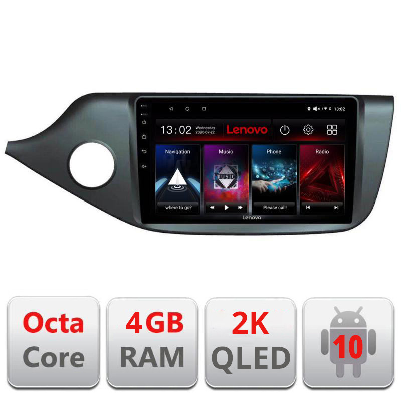 28797.jpg Navigatie dedicata Lenovo Kia Ceed 2012-2018 L-KI39, Octacore, 4Gb RAM, 64Gb Hdd, 4G, QLED 2K, DSP, Carplay, Bluetooth - imagine 1