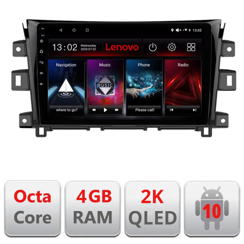 28865.jpg Navigatie dedicata Lenovo Nissan Navara 2017- L-NAVARA17, Octacore, 4Gb RAM, 64Gb Hdd, 4G, QLED 2K, DSP, Carplay, Bluetooth - imagine 1
