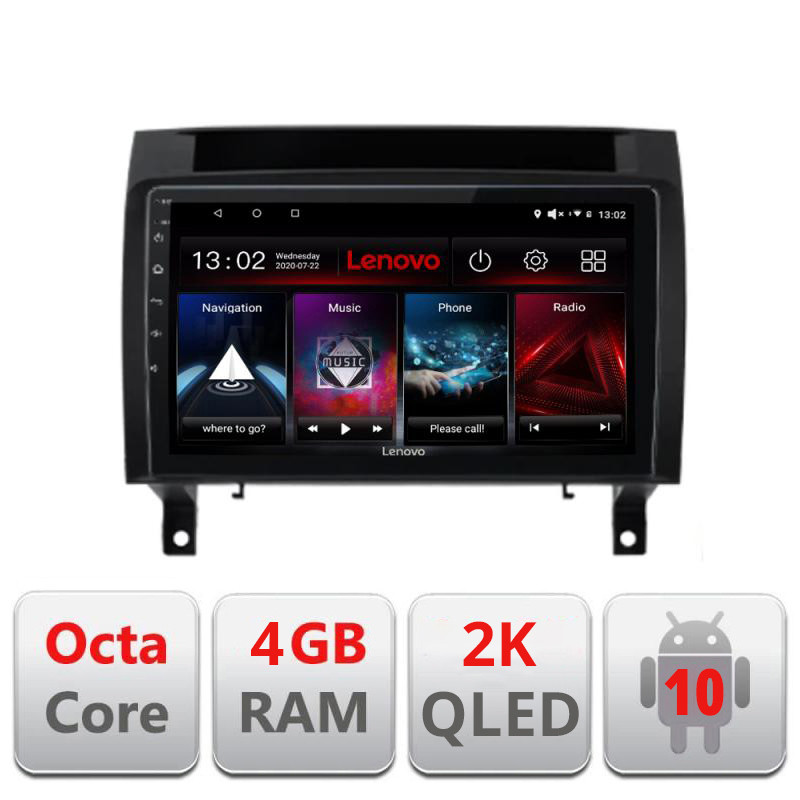 28931.jpg Navigatie dedicata Lenovo Mercedes SLK 2004-2011 L-SLK, Octacore, 4Gb RAM, 64Gb Hdd, 4G, QLED 2K, DSP, Carplay, Bluetooth - imagine 1