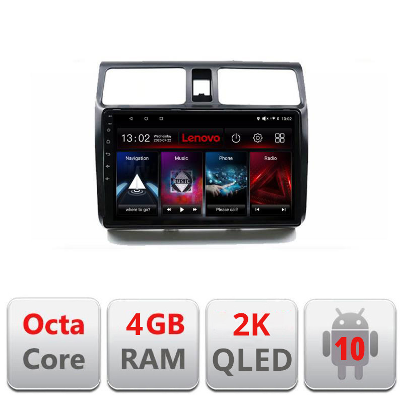 28965.jpg Navigatie dedicata Lenovo Suzuki Swift 2003-2010 L-SWIFT, Octacore, 4Gb RAM, 64Gb Hdd, 4G, QLED 2K, DSP, Carplay, Bluetooth - imagine 1