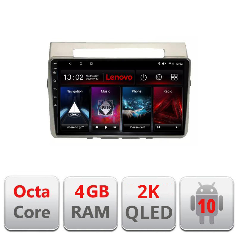29005.jpg Navigatie dedicata Lenovo Toyota Verso 2004-2009, Octacore, 4Gb RAM, 64Gb Hdd, 4G, QLED 2K, DSP, Carplay, Bluetooth - imagine 1