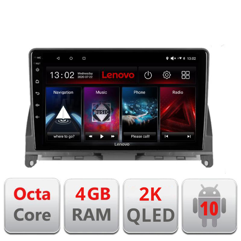 29013.jpg Navigatie dedicata Lenovo Mercedes W204 2008-2012 L-W204, Octacore, 4Gb RAM, 64Gb Hdd, 4G, QLED 2K, DSP, Carplay, Bluetooth - imagine 1