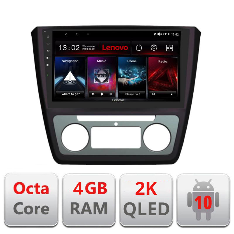 29037.jpg Navigatie dedicata Lenovo Skoda Yeti 2009-2014 L-YETI, Octacore, 4Gb RAM, 64Gb Hdd, 4G, QLED 2K, DSP, Carplay, Bluetooth - imagine 1
