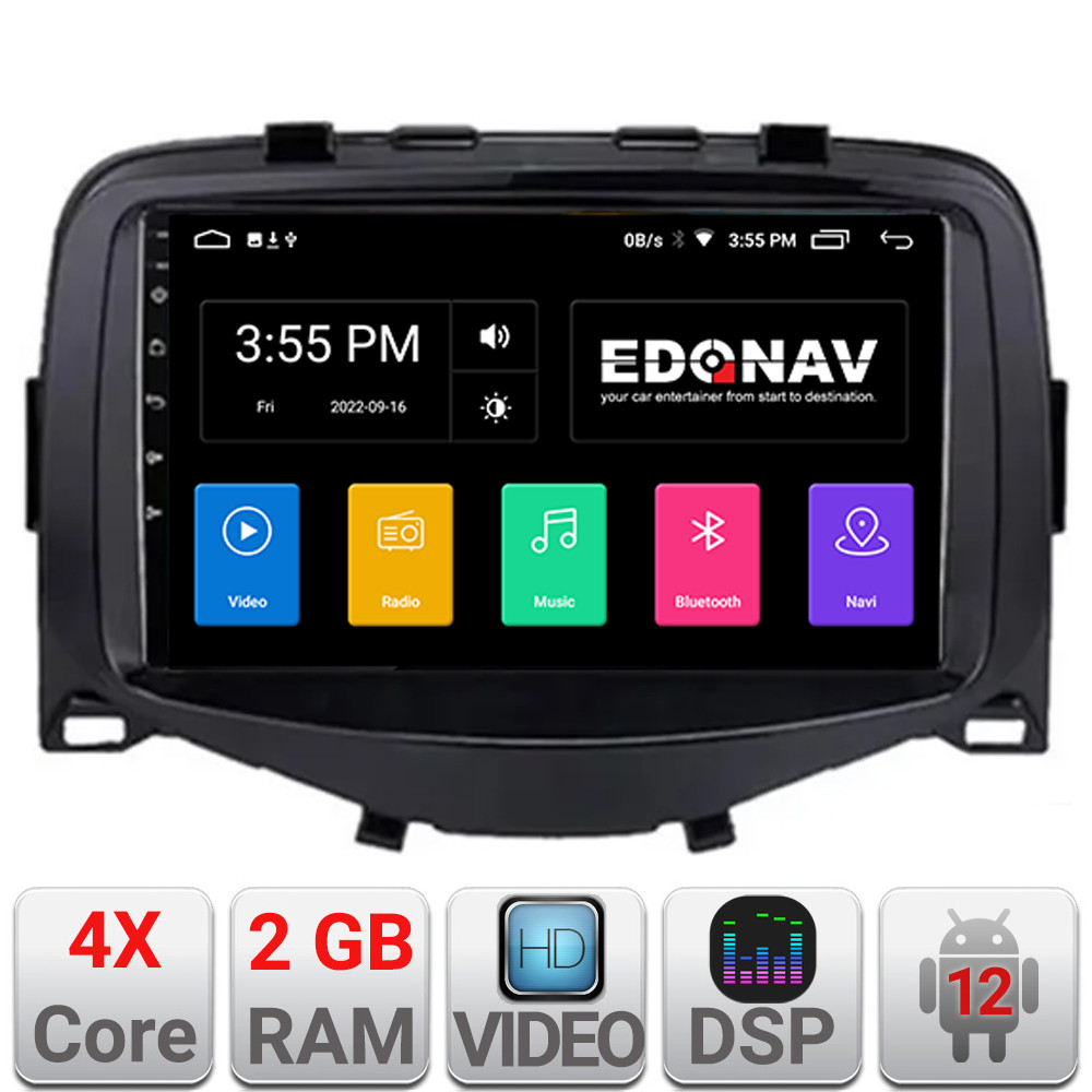 29057.jpg Navigatie Dedicata Toyota Aygo Peugeot 108 Citroen C1 2016 - 2020 7" Edonav Quadcore, 2Gb Ram, 32Gb Rom, Bluetooth EDT-E200 - imagine 1