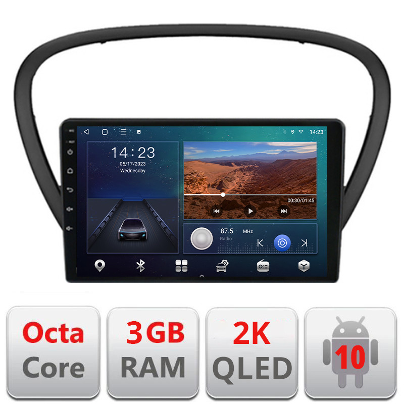 29095.jpg Navigatie dedicata Peugeot 607 Android ecran Qled 2K Octa Core 3+32 carplay android auto Kit-607+EDT-E309v3-2K - imagine 1