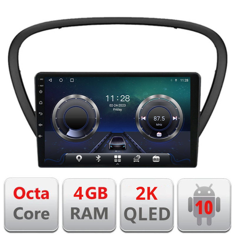 29099.jpg Navigatie dedicata Peugeot 607 Android ecran Qled 2K Octa core 4+32 Kit-607+EDT-E409-2K - imagine 1
