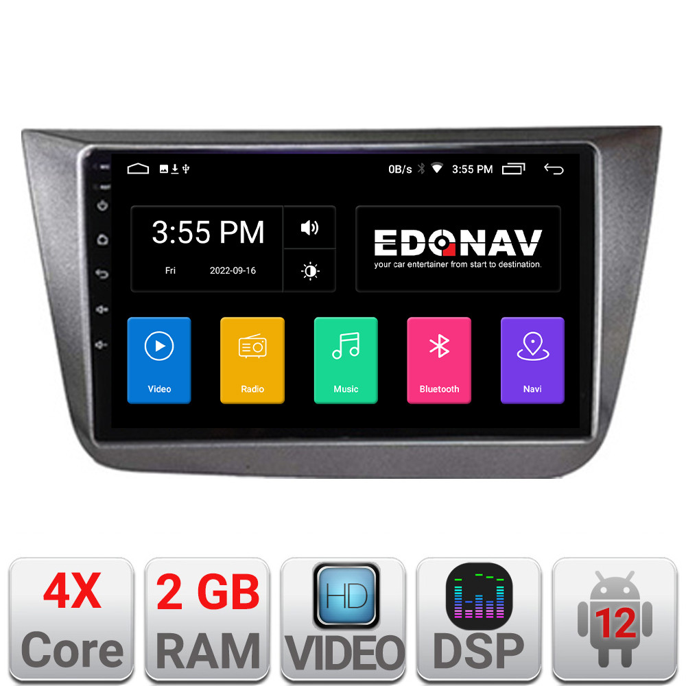 29119.jpg Navigatie dedicata Seat Altea 2005-2014 Android radio gps internet 2+32 Kit-altea+EDT-E209V2 - imagine 1